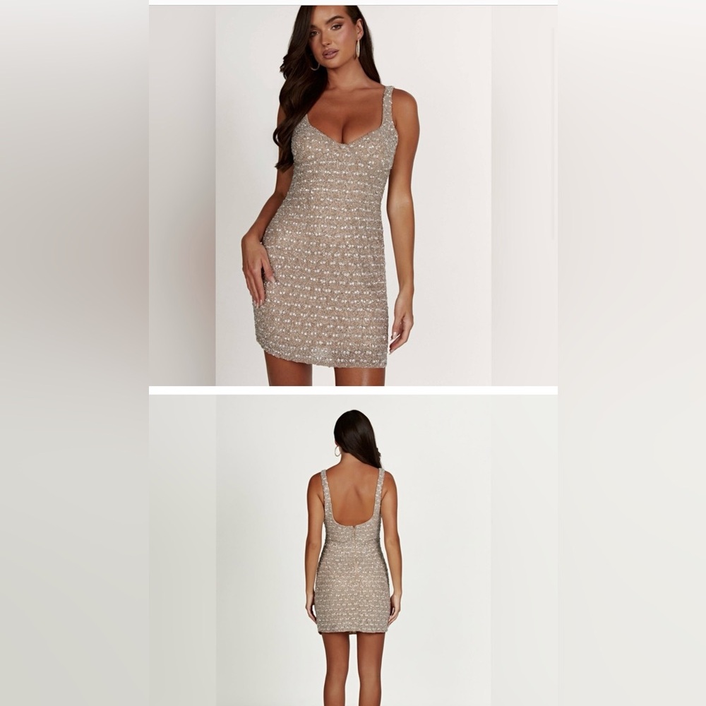 Elianna Embellished Mini Dress